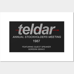 Teldar - Annual Stockholders Meeting 1987 - vintage Wall Street Posters and Art